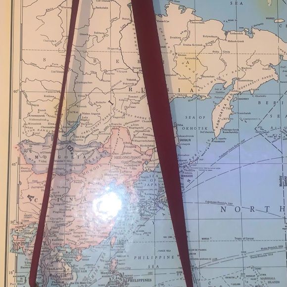 ‘Coach’ Burgundy canvas crossbody purse - Picture 4 of 4